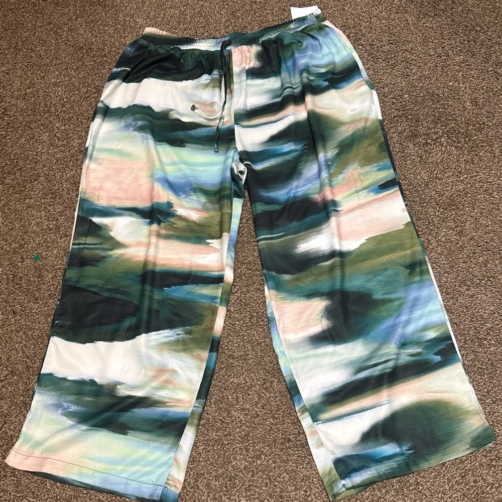 Stylish Multicolor Wide Leg Pants